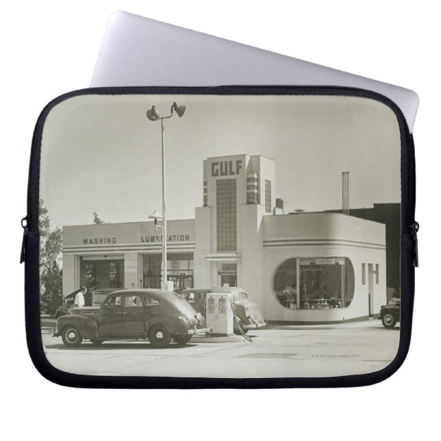 Capa Para Notebook Posto de gasolina (Frente)