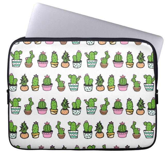 Capa Para Notebook Potes Whimsy Cactus (Frente)