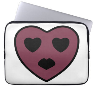 Capa Para Notebook Pout da face do coração