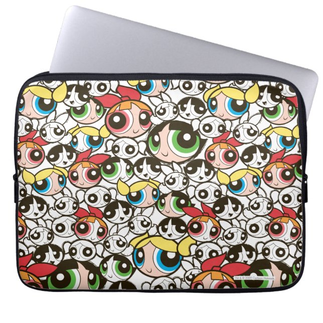 Capa Para Notebook Powerpuff Girls Face Patterno (Frente)