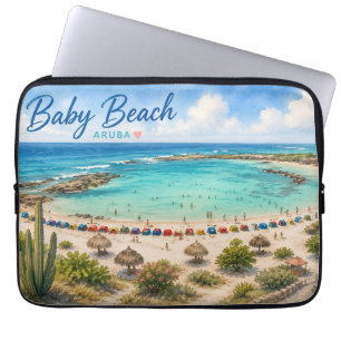Capa Para Notebook Praia Baby Aruba Viagem Caribe souvenir