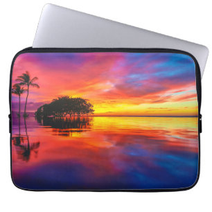 Capa Para Notebook Praia majestosa do por do sol Wailea, Maui,
