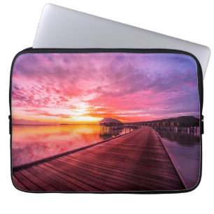 Capa Para Notebook Praias Tropicais Maldivas Sunset