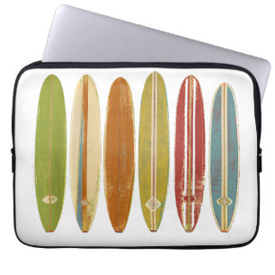 Capa Para Notebook Pranchas de Surf Longboard Estilo Vintage Retro