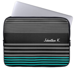 Capa Para Notebook Pré-Disquete e Frescas Teais Com Nome