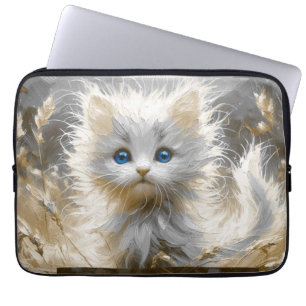 Capa Para Notebook Precioso White Kitten