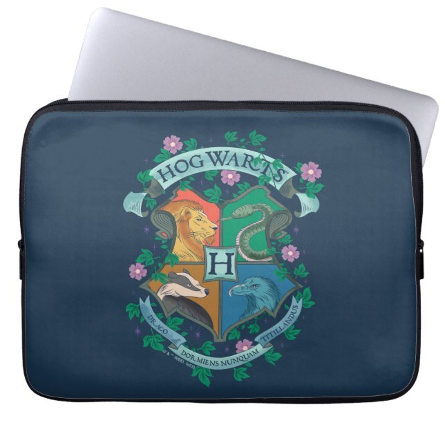 Capa Para Notebook Prender Floral HOGWARTS™ (Frente)