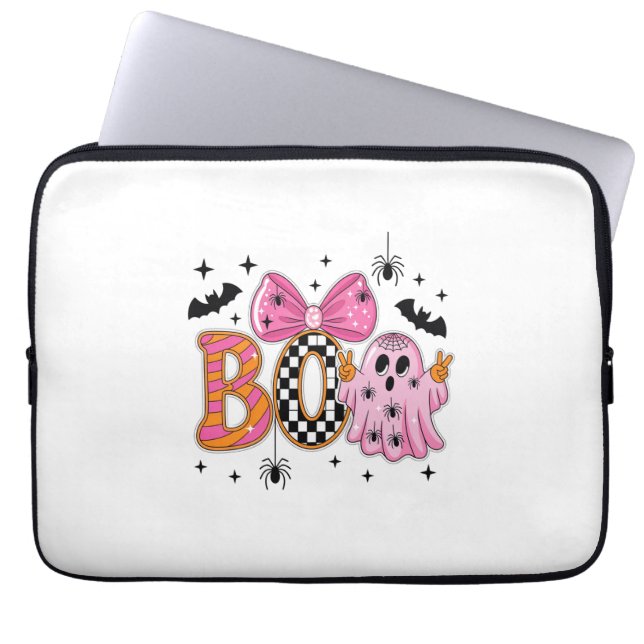Capa Para Notebook Preppy Spooky Halloween Boo (Frente)