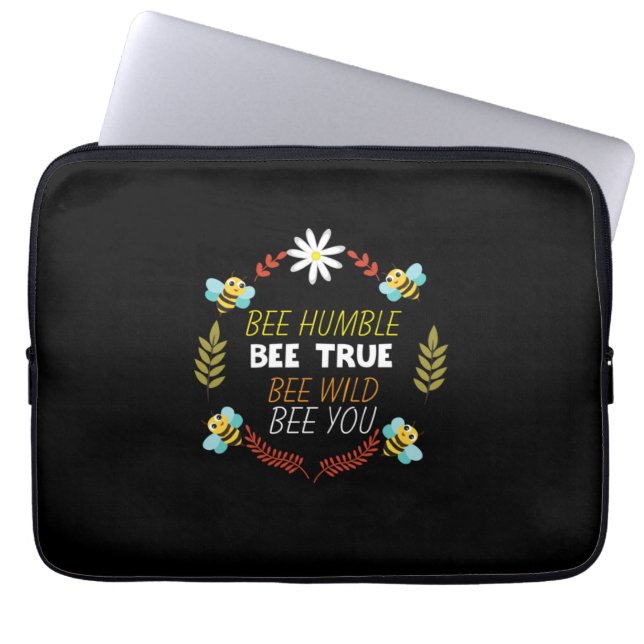 Capa Para Notebook Presente de apicultor | Bee Humble Bee True (Frente)