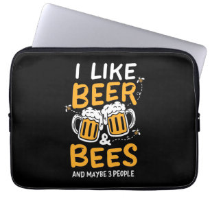 Capa Para Notebook Presente de apicultor Eu Gosto De Cerveja E Abel