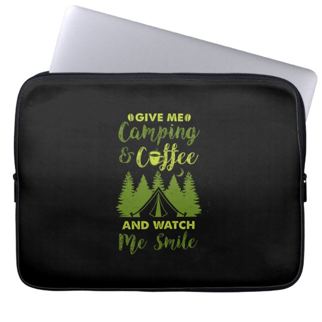 Capa Para Notebook Presente de café para campista (Frente)
