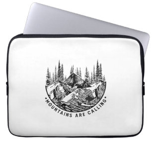 Capa Para Notebook Presente de Camper As Montanhas Chamam Aniversár