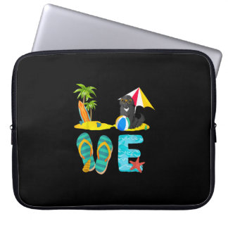 Capa Para Notebook Presente de cão de férias de verão | novo design