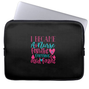 Capa Para Notebook Presente de Enfermeira Virou Enfermeira Para A F