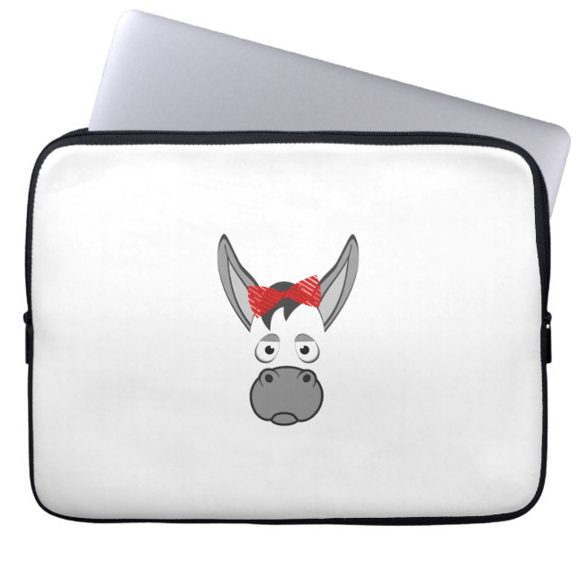Capa Para Notebook Presente de Fantasia de Halloween de Burro Floral  (Frente)