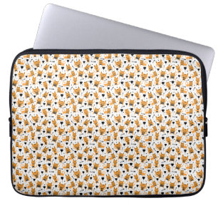 Capa Para Notebook Presente de Gato   Padrões para gatos brancos