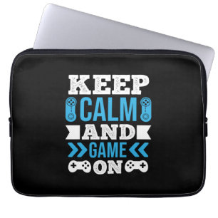 Capa Para Notebook Presente De Jogador Mantenha Calma E Jogue