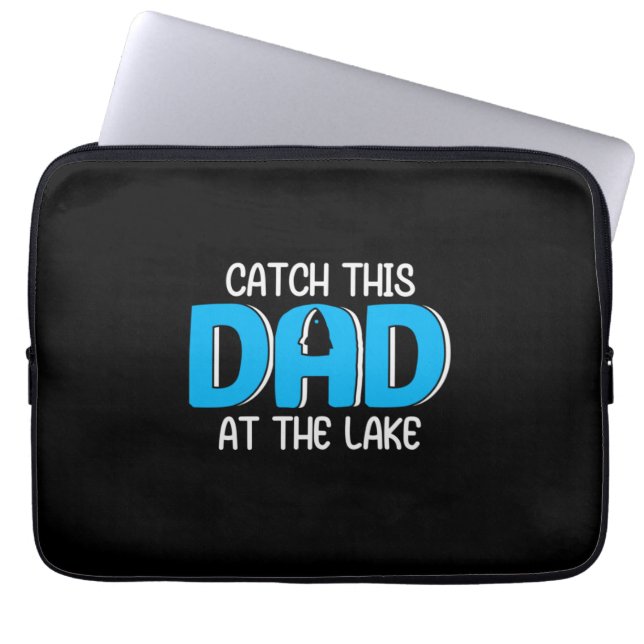 Capa Para Notebook Presente de Pai para Este Pai no Lago (Frente)