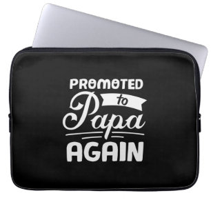 Capa Para Notebook Presente De pai Promovido Ao Papá Novamente