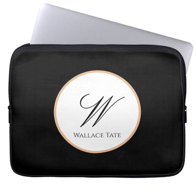 Capa Para Notebook Presente de Tecnologia com Nome & Inicial Personal (Frente)