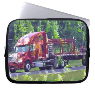 Capa Para Notebook Presente de transporte pesado de grandes caminhões