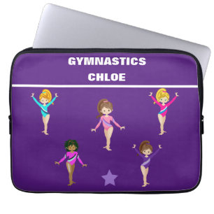 CAPA PARA NOTEBOOK PRESENTE GINÁSTICO COM 5 GINNASTAS PERSONALIZADOS