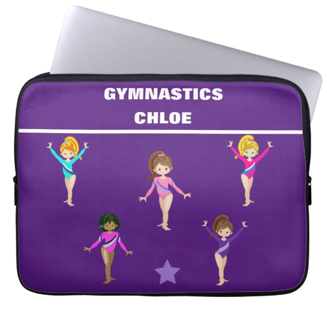 CAPA PARA NOTEBOOK PRESENTE GINÁSTICO COM 5 GINNASTAS PERSONALIZADOS (Frente)