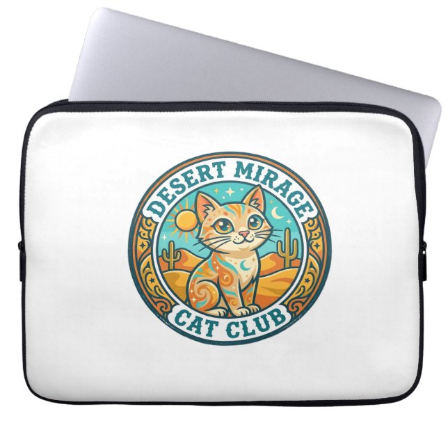 Capa Para Notebook Presente para Mãe de Gato Miragem do Deserto - Mir (Frente)