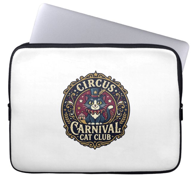 Capa Para Notebook Presente para o Pai do Gato do Carnaval do Circo - (Frente)