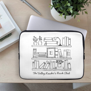 Capa Para Notebook Presente Personalizado do Clube do Livro Monograma