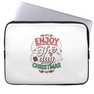 Capa Para Notebook Presente Rena de Natal Aproveite o Dia
