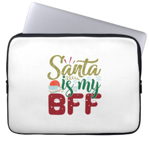 Capa Para Notebook Presente Xmas Papais noeis É Meu BFF
