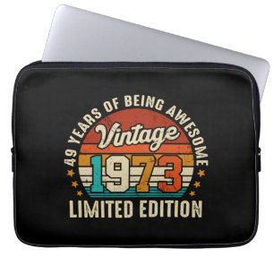 Capa Para Notebook Presentes de 49 anos Vintage 1973 Limited Edition 