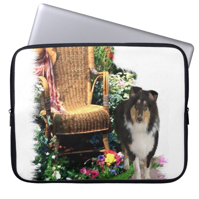 Capa Para Notebook Presentes de Arte Collie em Triores Rough (Frente)
