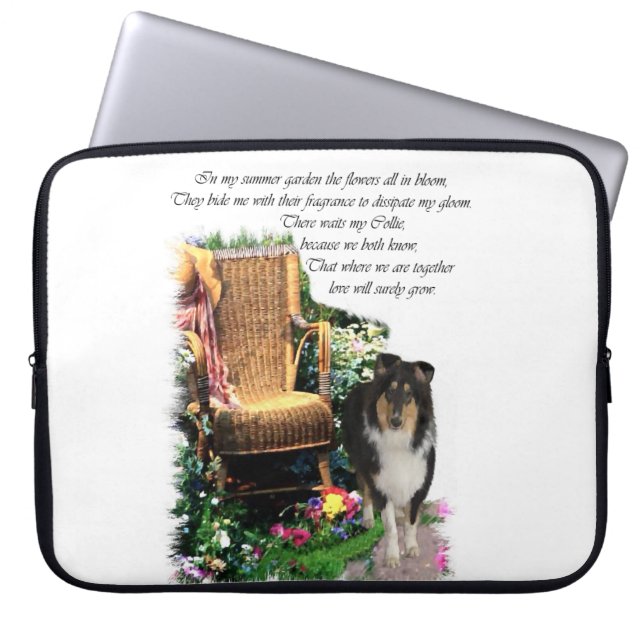 Capa Para Notebook Presentes de Arte Collie em Triores Rough (Frente)
