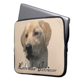 Capa Para Notebook Presentes de Arte do Retriever Labrador Amarelo