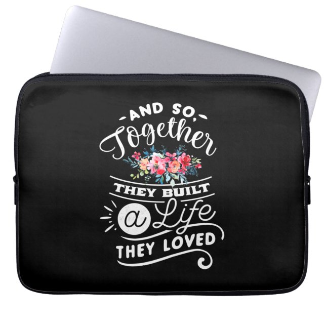 Capa Para Notebook Presentes de Casamento | Construir Uma Vida Que Am (Frente)