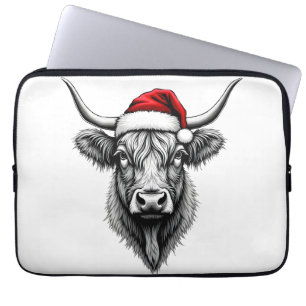 Capa Para Notebook Presentes de Natal do Papai Noel do Bebe Vaca High