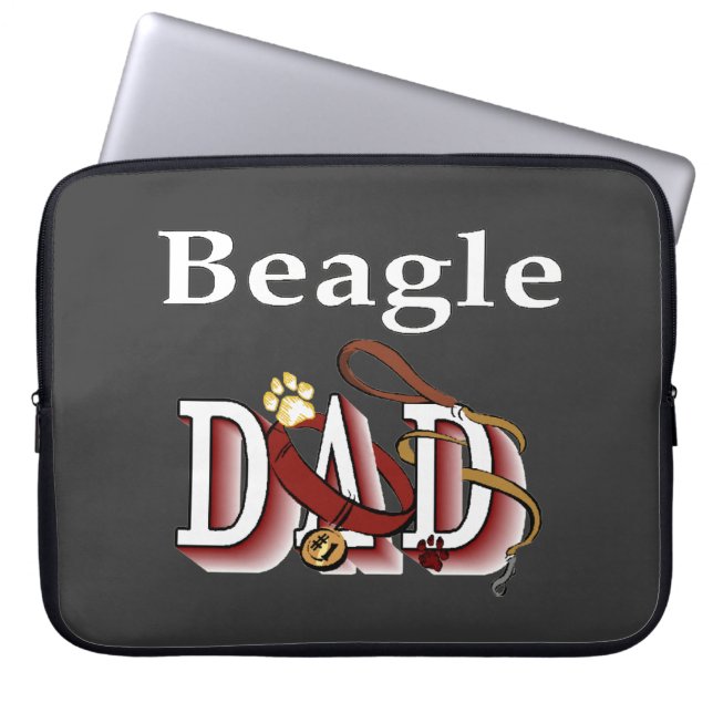 Capa Para Notebook Presentes do Pai Beagle (Frente)