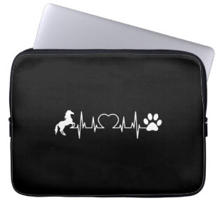 Capa Para Notebook Presentes Equestres Para Gatos De Cavalo E Canhão