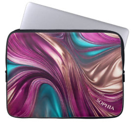 Capa Para Notebook Presentes Modernos para Turquesa Ela-Magenta e Dou