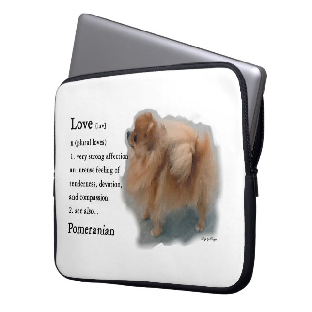 Capa Para Notebook Presentes Pomeranianos (Frente Esquerda)