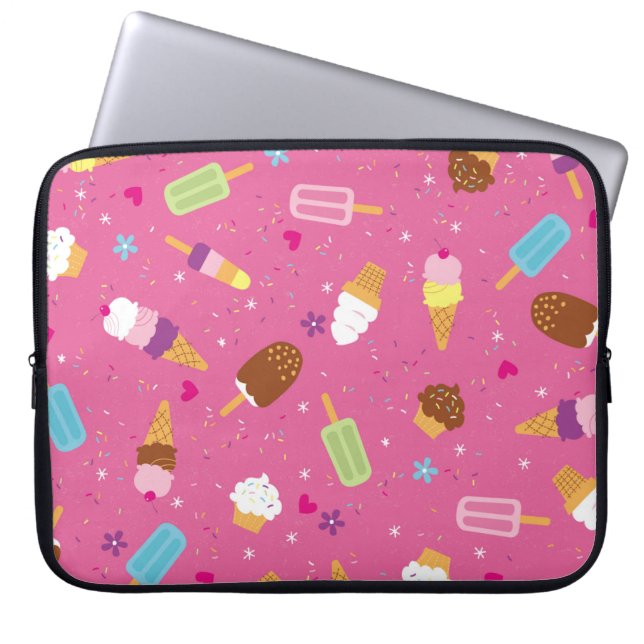 Capa Para Notebook Préteses, cupcakes, sorvetes e picolés (Frente)