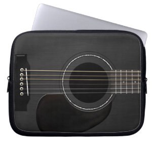 Capa Para Notebook Preto da guitarra