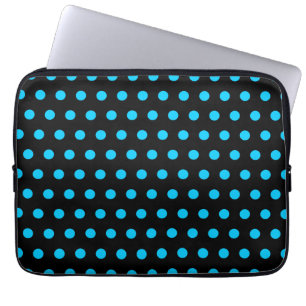 Capa Para Notebook Preto e bolinhas do Aqua
