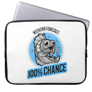 Capa Para Notebook Previsão do Fim de Semana 100% de Chance de T-Shir