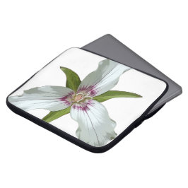 Capa Para Notebook Primavera de Flor Selvagem de Trilium Pintado