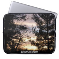 Primavera de Minnesota Sunset Bolsa de laptop