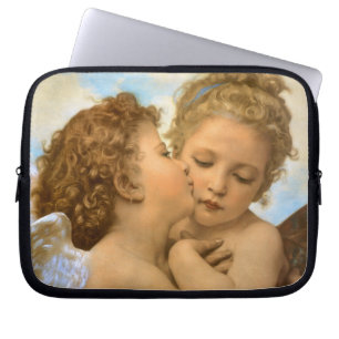 Capa Para Notebook Primeiro Beijo (detalhe do anjo) de Bouguereau