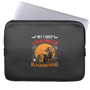 Capa Para Notebook Primeiro Halloween como Avô Feiticeiro Morcego Lua